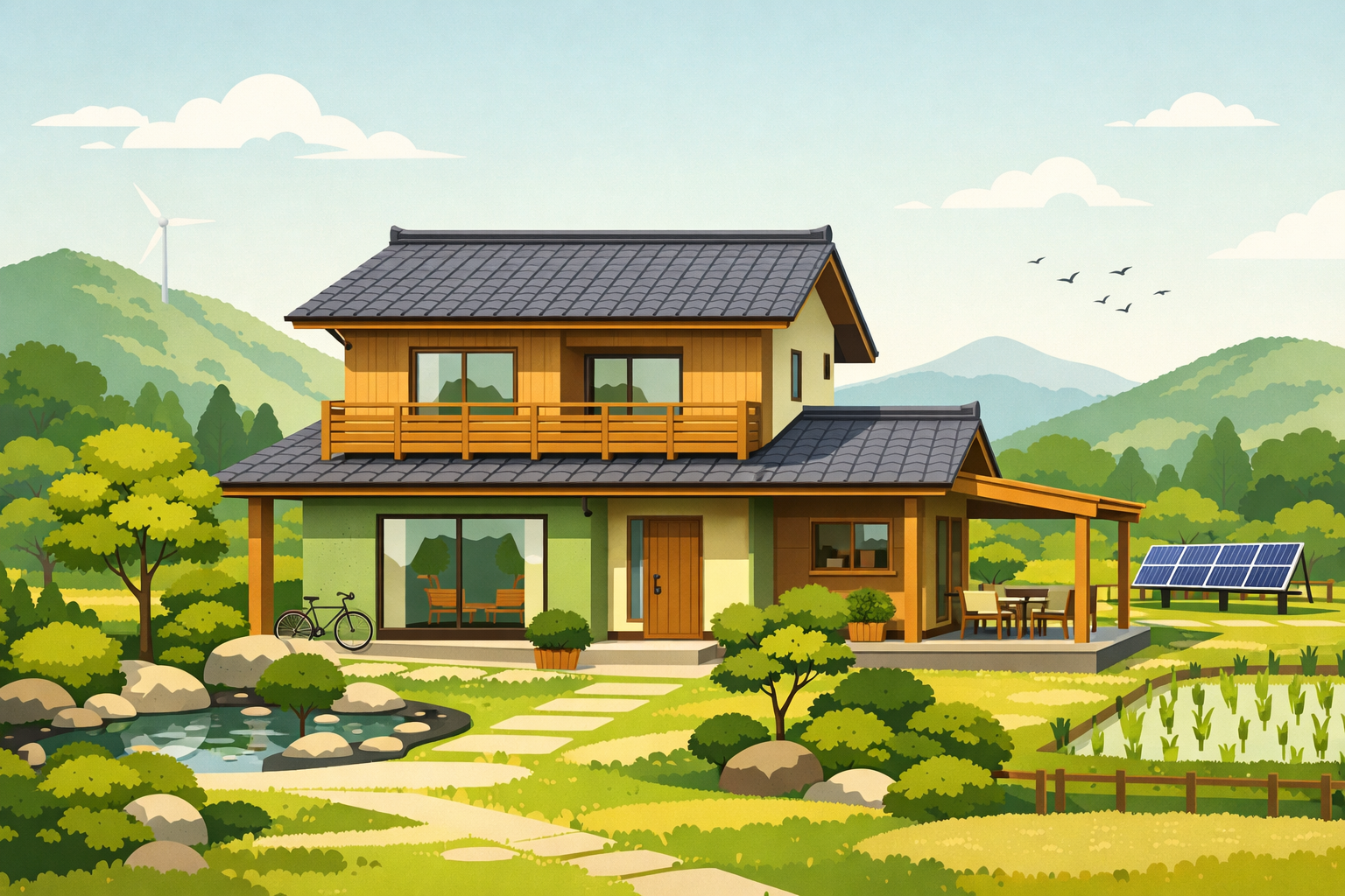 長期にわたり良好な状態で住み続けられる認定長期優良住宅のイメージ