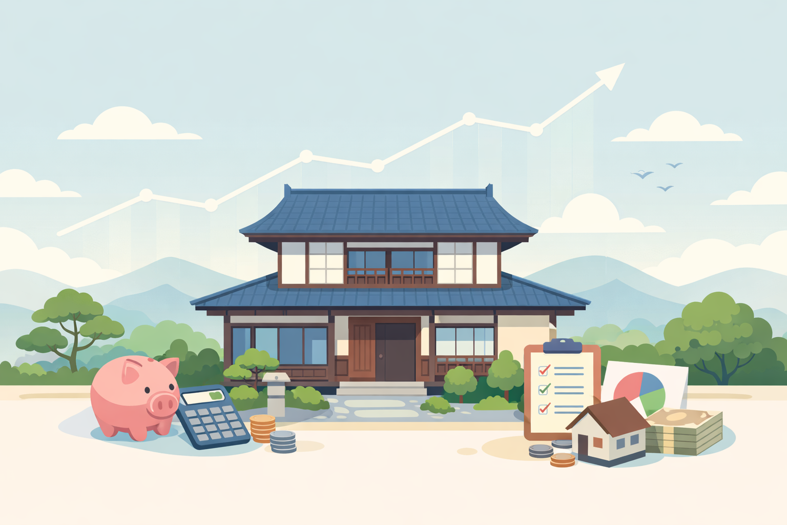 住宅ローンの変動金利の今後の見通しをイメージした図